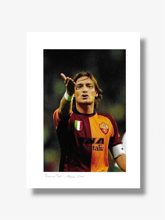 PHOTO ART STAMPA TOTTI