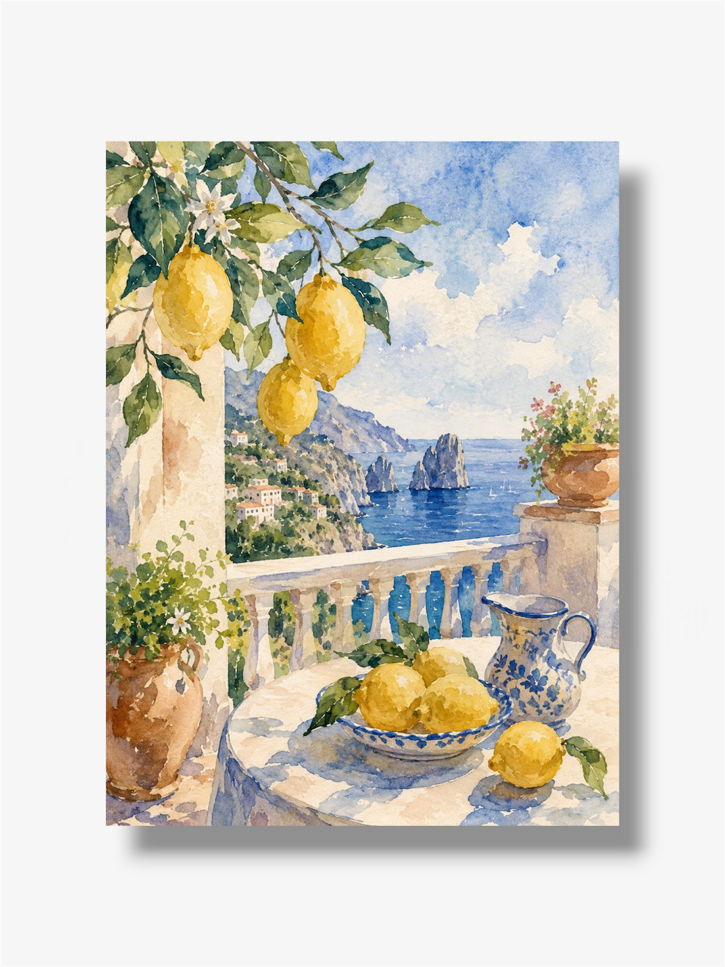 PHOTO ART ASTRATTA LEMON CAPRI