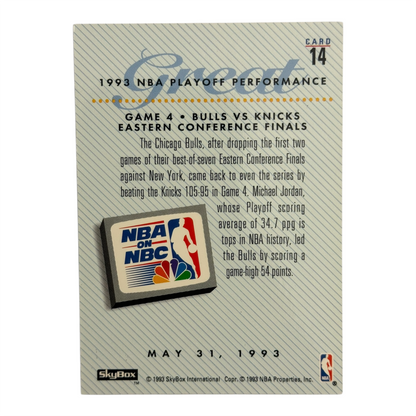 Michael Jordan Skybox NBC Chicago 1993 #14