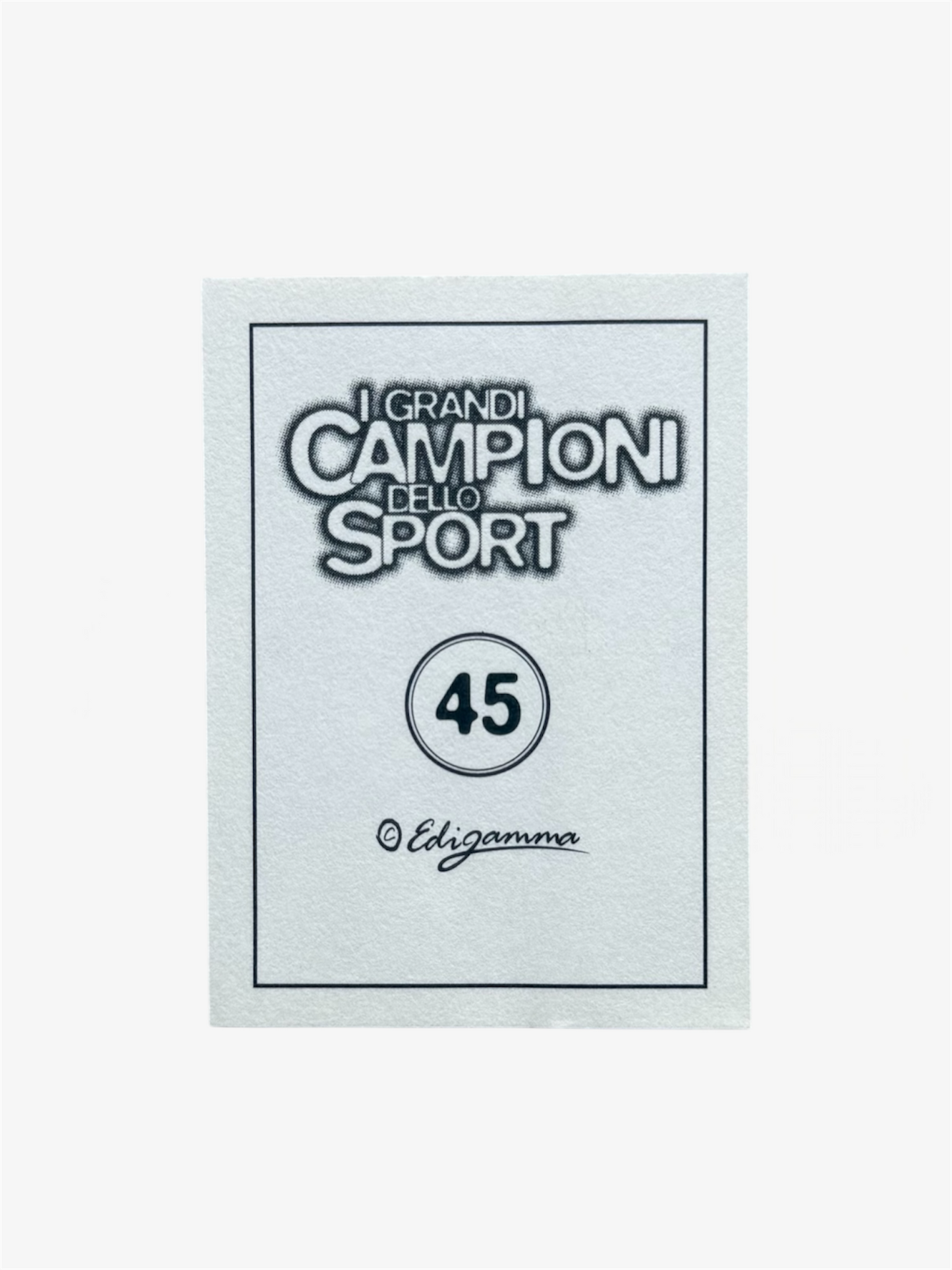 1997 Edigamma I GRANDI CAMPIONI dello Sport Del Piero Juventus #45