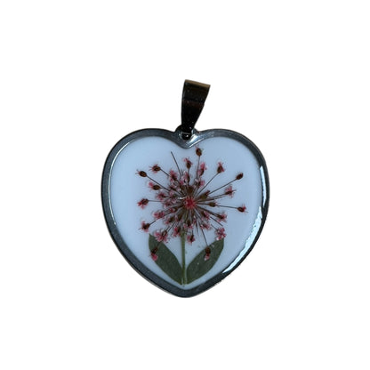 Ciondolo cuore petals argento