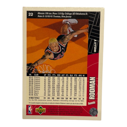Dennis Rodman Bulls nba Upper deck 1996 #22