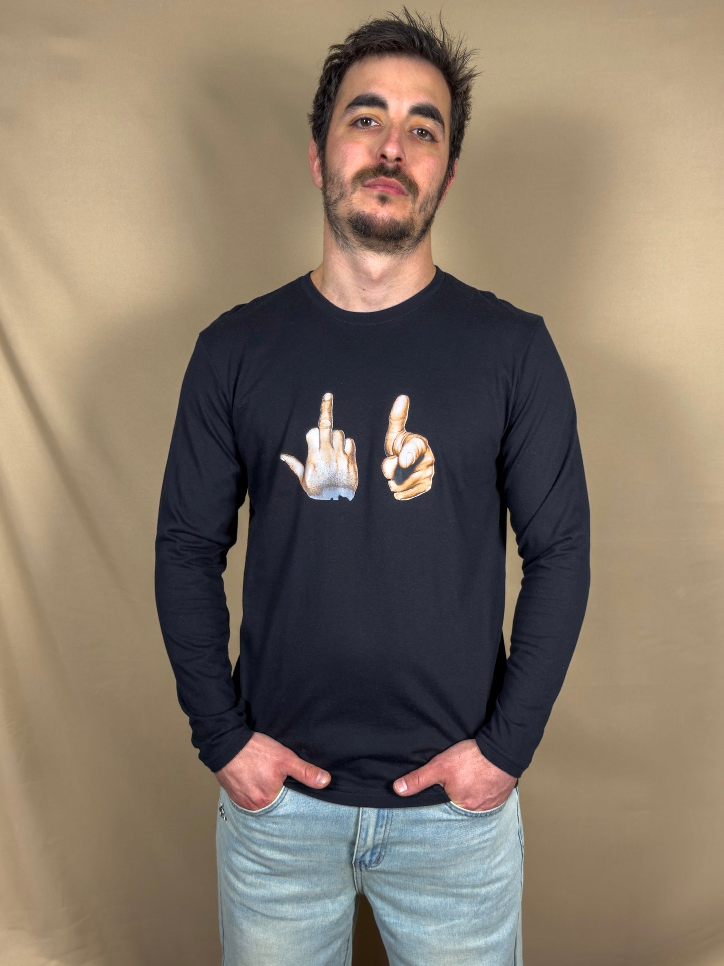 AR LONG SLEEVE FUCK BLACK