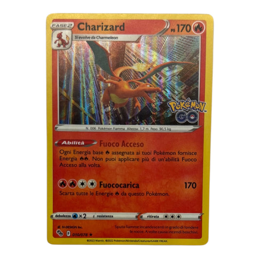 Pokèmon Charizard Pokemon go 010-078 Holo IT