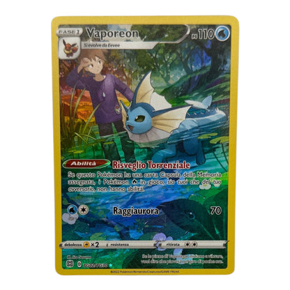 Pokémon Vaporeon Shining Stars TG02-TG30 Trainer Gallery Holo IT