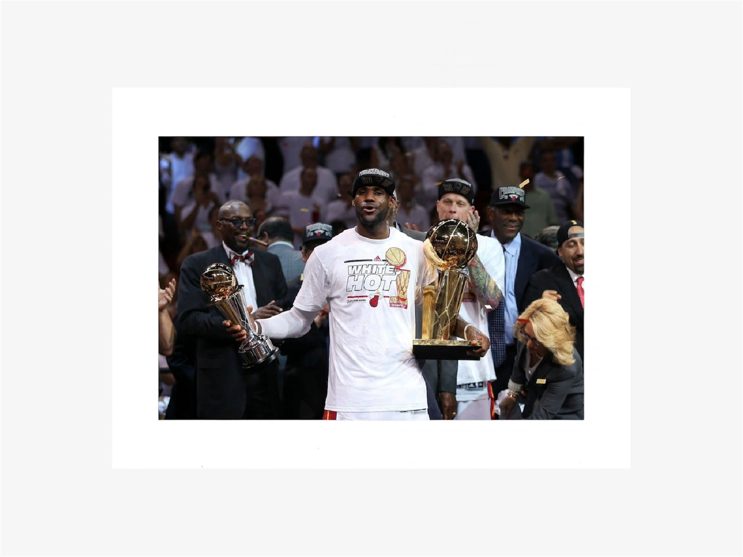 lebron james photo stampa trofeo nba