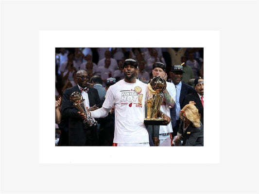 lebron james photo stampa trofeo nba