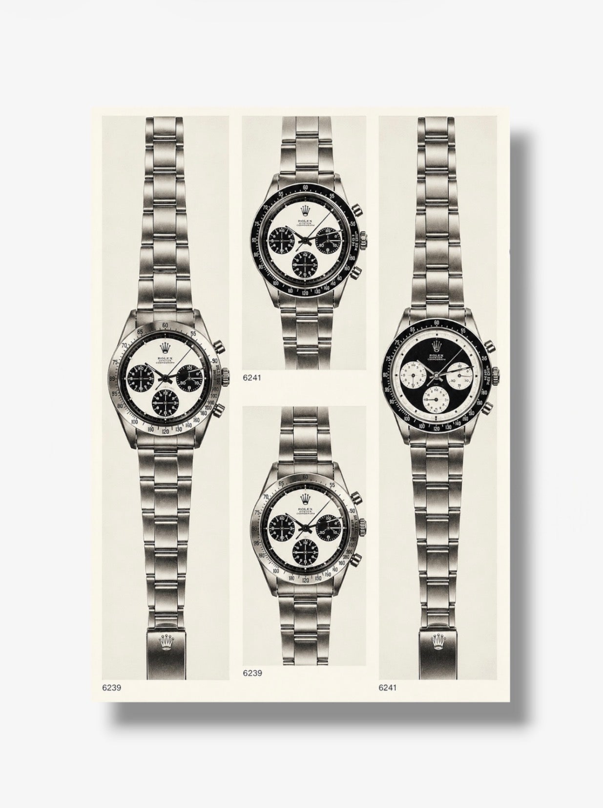 PHOTO STAMPA ROLEX VINTAGE DAYTONA