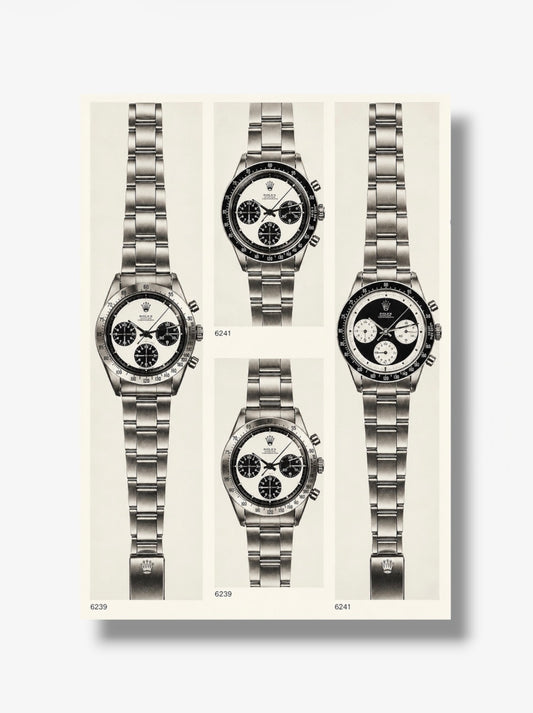 PHOTO STAMPA ROLEX VINTAGE DAYTONA