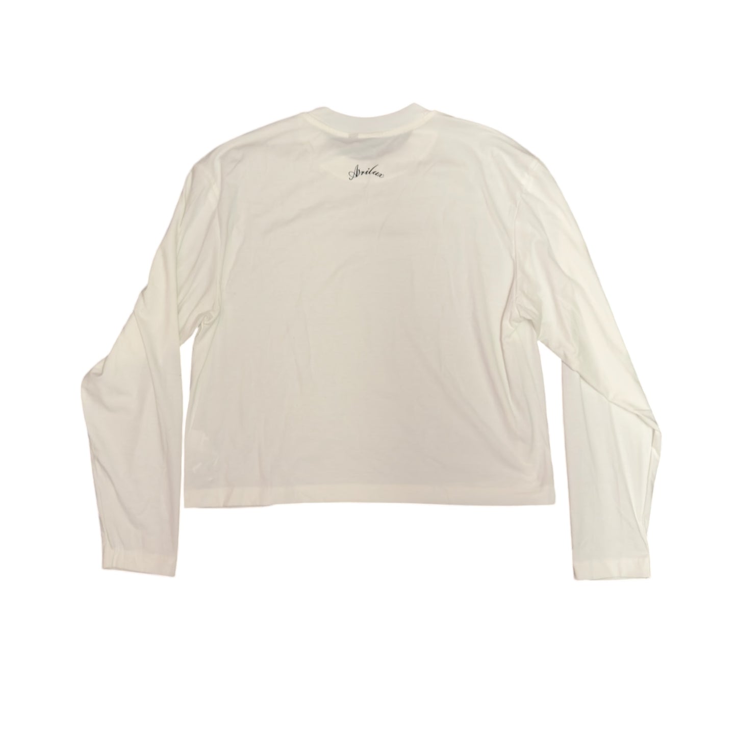 AR LONGSLEEVE CROP WHITE