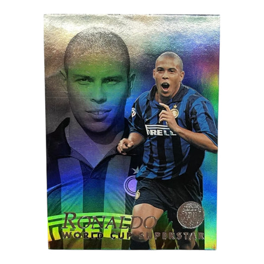 Ronaldo card Inter Merlin Calcio Superstar Serie A 1999 Holo #83 IT