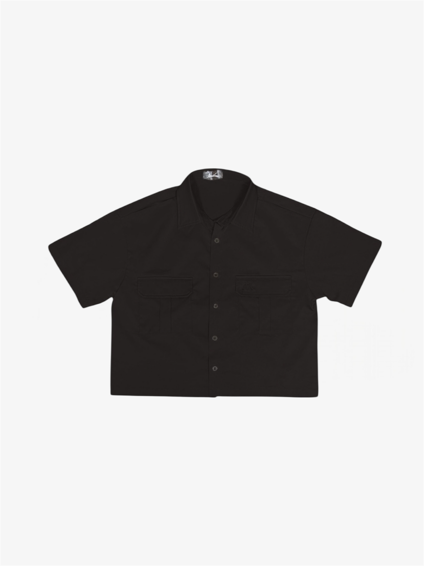 AR CROP BLACK SHIRT