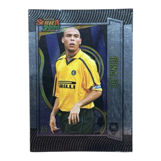 Ronaldo card Inter Merlin Calcio Serie A 2000 Holo #A5 IT
