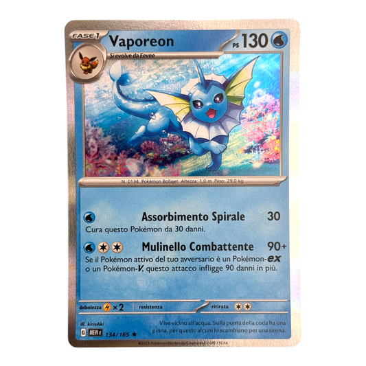Pokémon Vaporeon Holo 134-165 (IT)