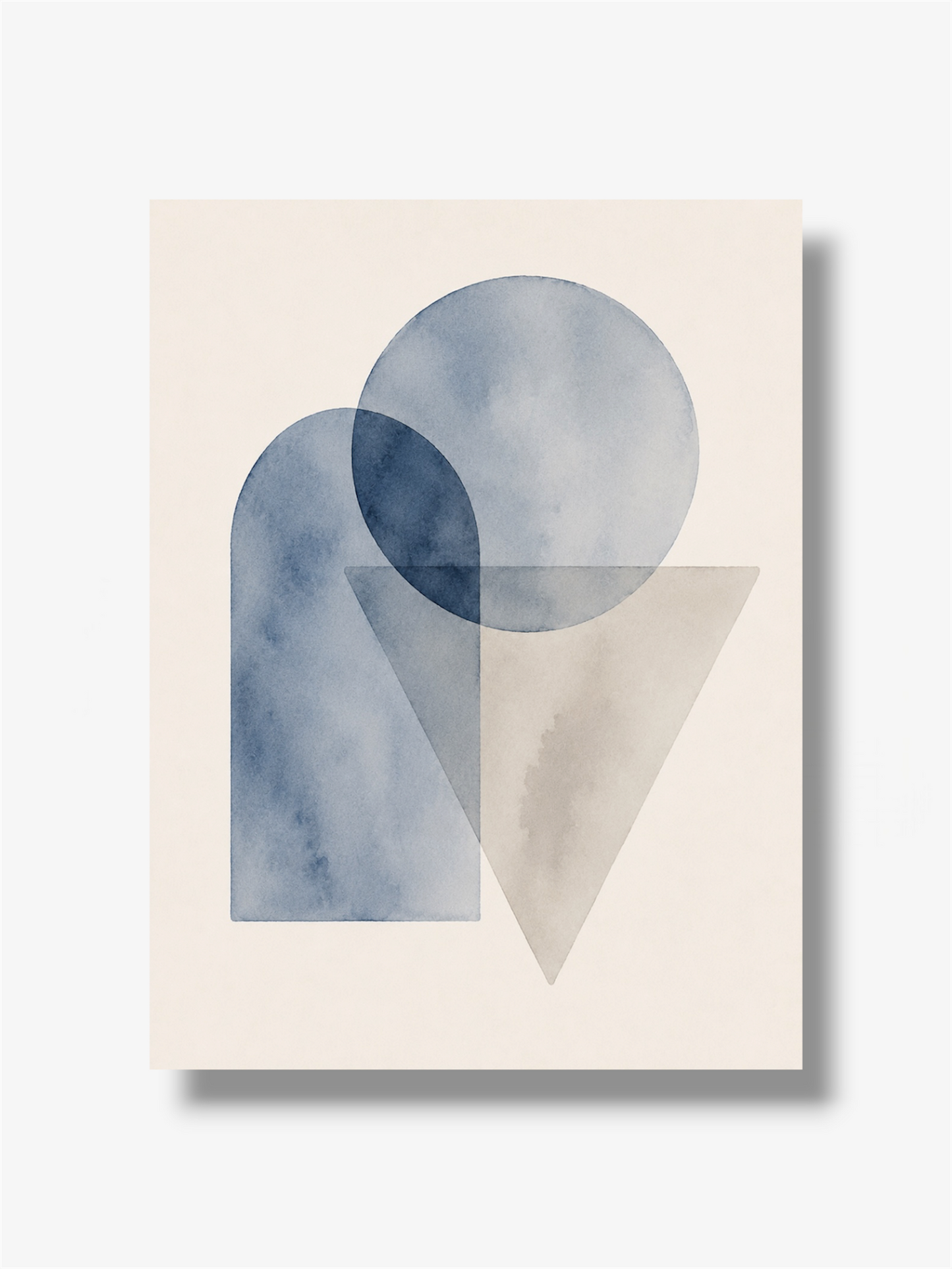 PHOTO ART ASTRATTA BLUE GEOMETRIC