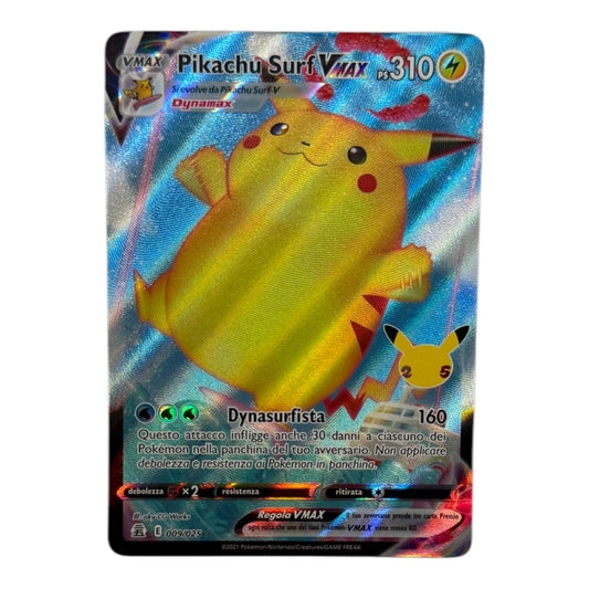 Pokèmon Pikachu Surf VMAX gran festa 009-025 Holo IT