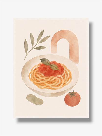 PHOTO ART ASTRATTA SPAGHETTI ITALIAN
