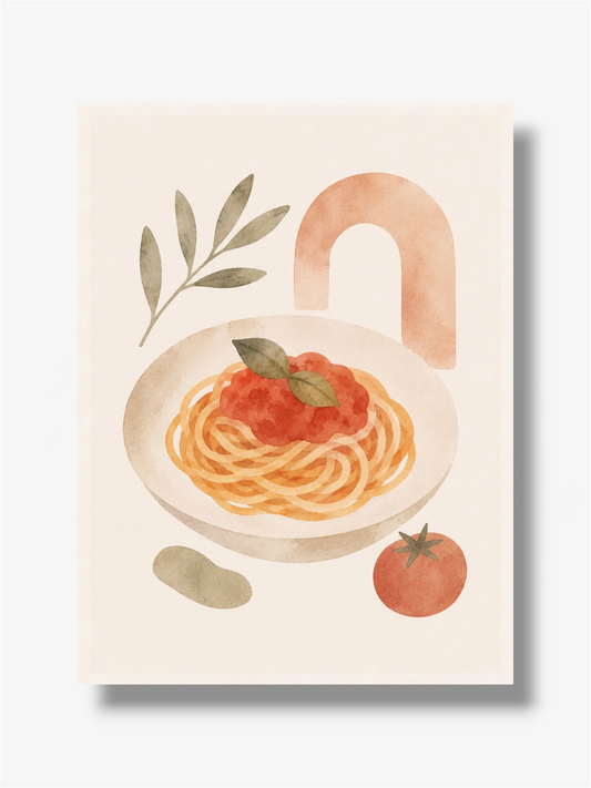 PHOTO ART ASTRATTA SPAGHETTI ITALIAN