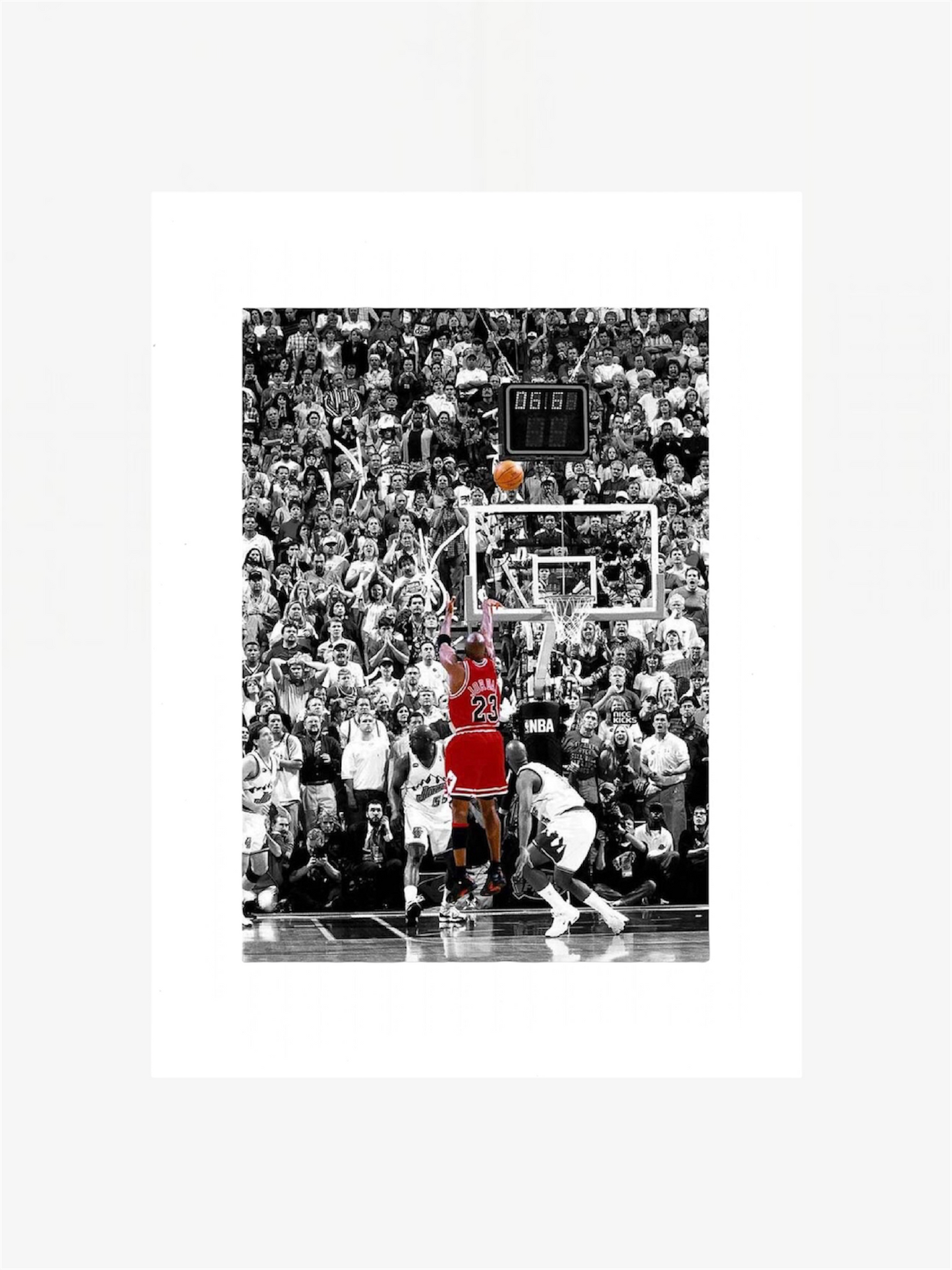 PHOTO ART STAMPA MICHAEL JORDAN LAST SHOT