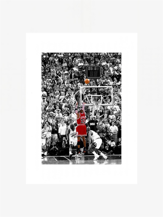 PHOTO ART STAMPA MICHAEL JORDAN LAST SHOT