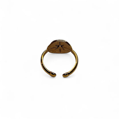 Antique oval star ring