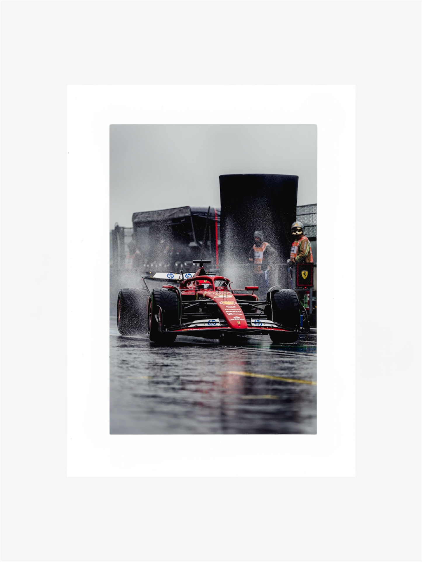 PHOTO ART STAMPA FERRARI LECLERC