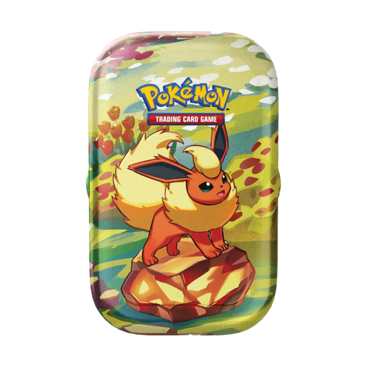 Pokèmon Mini Tin Evoluzioni Prismatiche sigillate nuovo IT