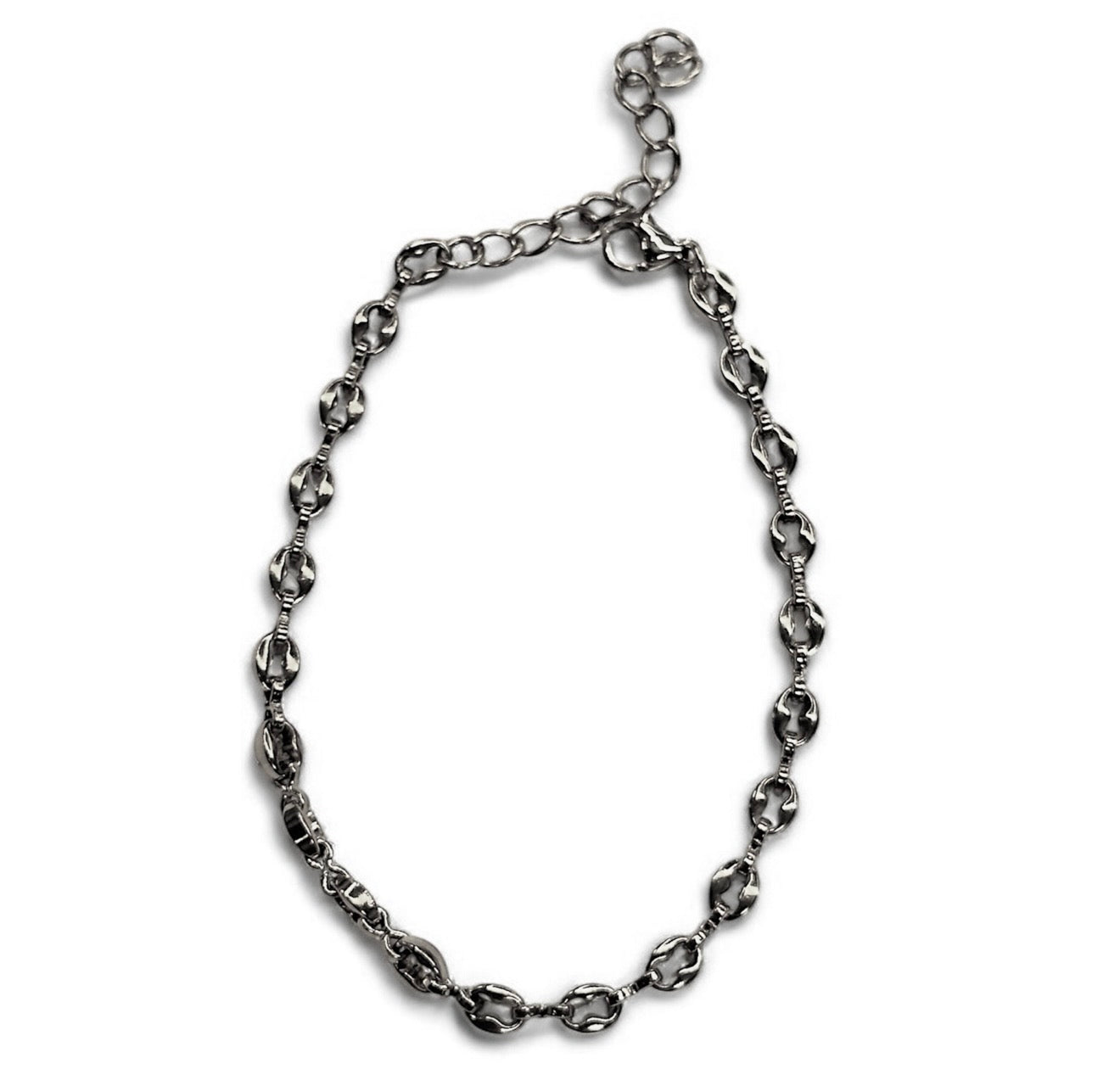 Bracciale acciaio maglia ovale