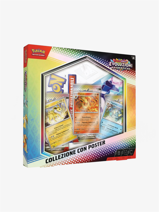 Pokémon Scarlatto & Violetto Evoluzioni Prismatiche Collezione con Poster