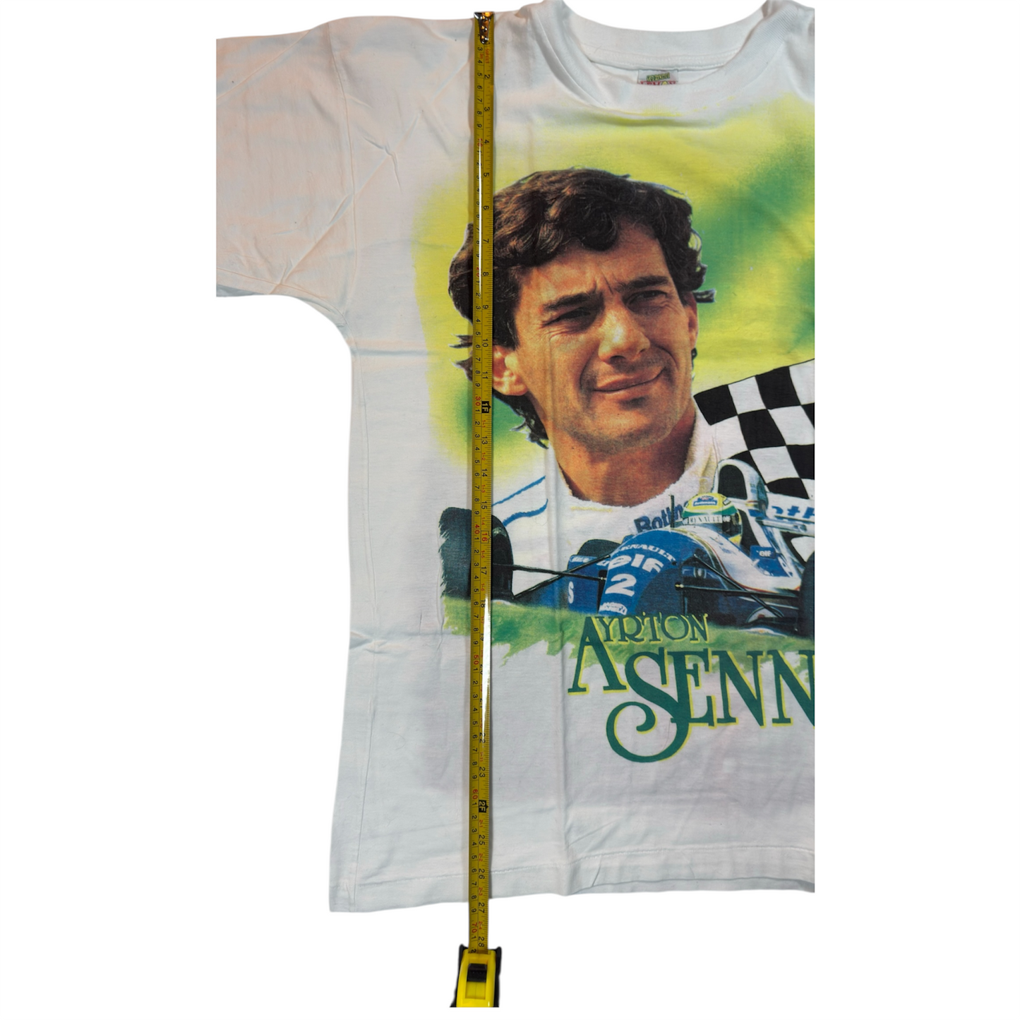 90's - Ayrton Senna Tribute Race vintage single stitch t-shirt