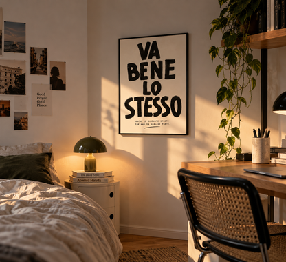 PHOTO STAMPA SCRITTA VA BENE LO STESSO