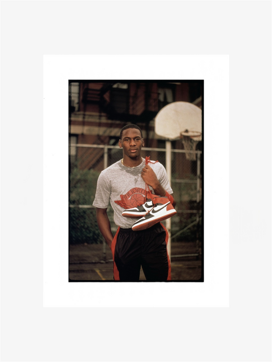 michael jordan air jordan 1985 photo stampa arredo