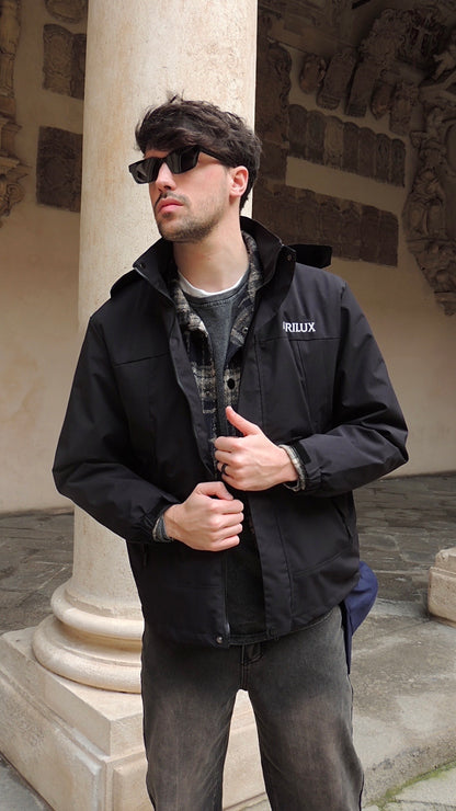 AR SHELL RAIN BLK JACKET
