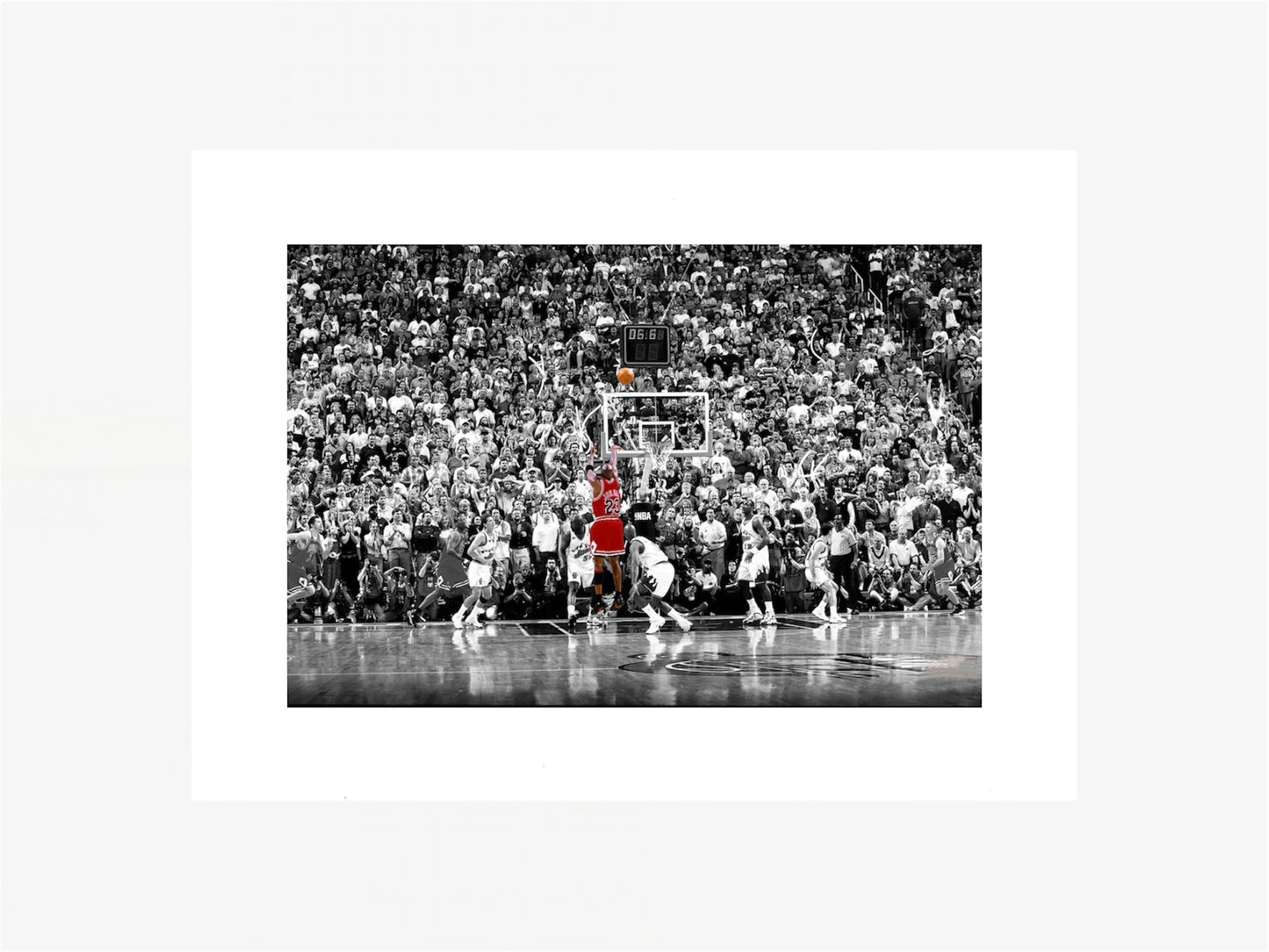 PHOTO ART STAMPA MICHAEL JORDAN LAST SHOT