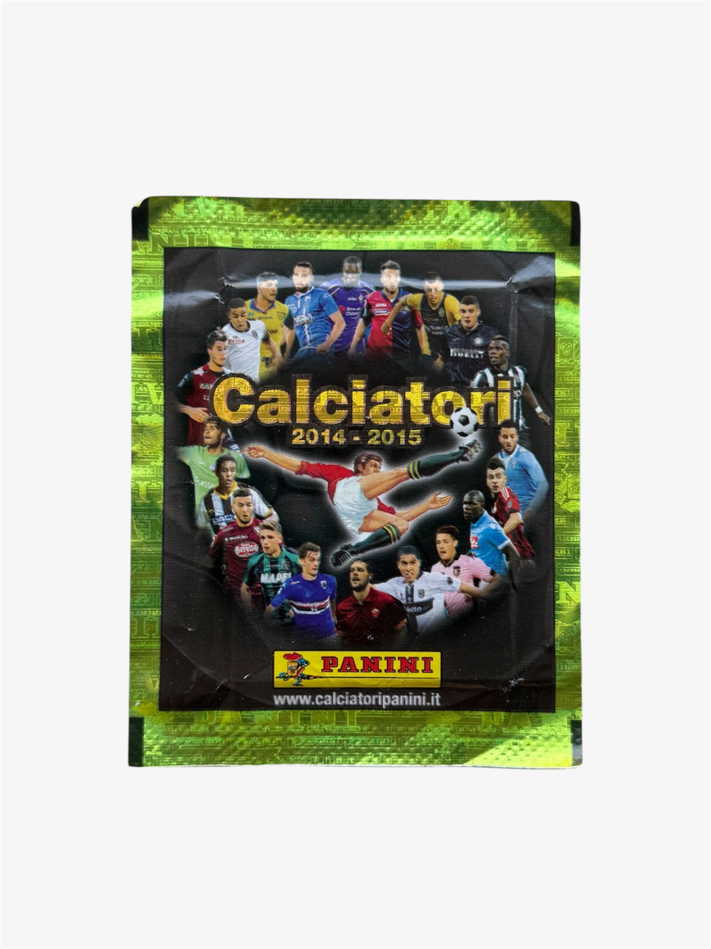 Bustina Sigillata Figurine Calciatori Panini 2014-15 Green Vers.