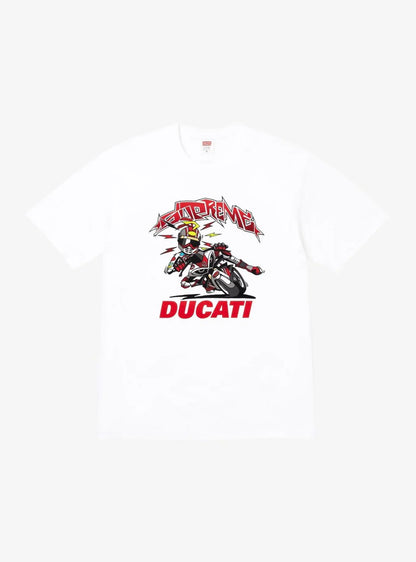 Supreme Ducati Bike Tee white