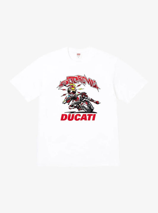 Supreme Ducati Bike Tee white