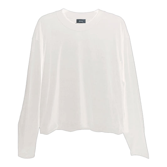 AR LONGSLEEVE CROP WHITE