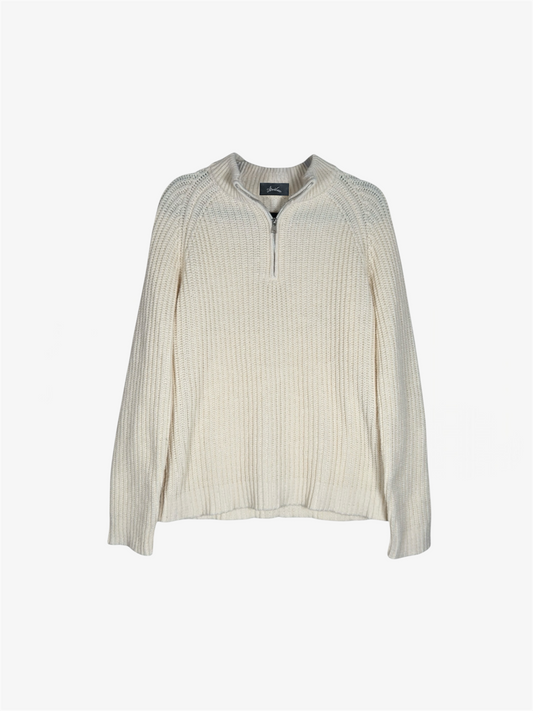 AR SWEATER HALF ZIP CREAM