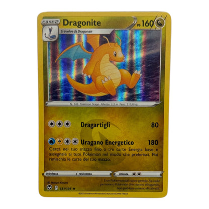 Pokemon Dragonite Silver Storm 135-195 Holo IT