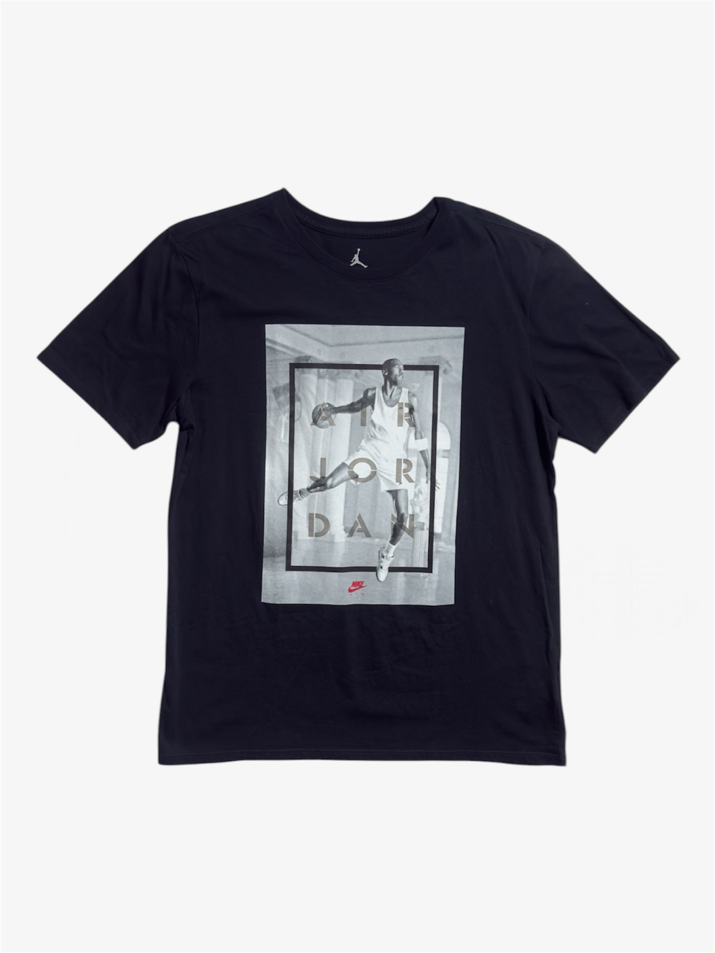 t shirt air jordan 4 nike nera taglia L