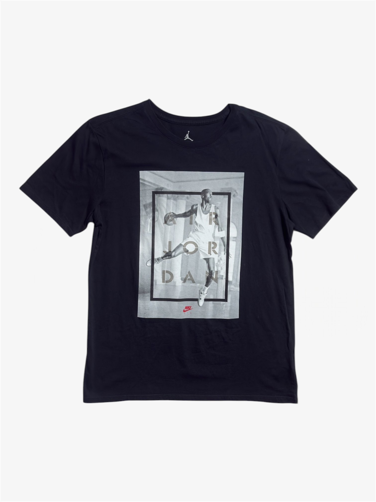 t shirt air jordan 4 nike nera taglia L