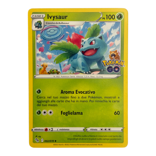 Pokemon Ivysaur 002-078 Pokemon Go (IT)