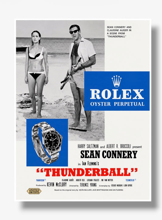 PHOTO STAMPA ROLEX VINTAGE 007 SUBMARINER
