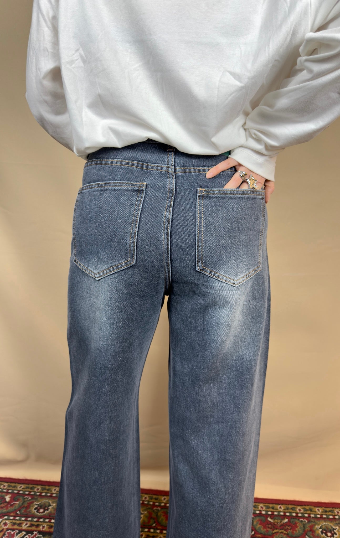 AR DENIM JEANS GRAY BRILLI (W)