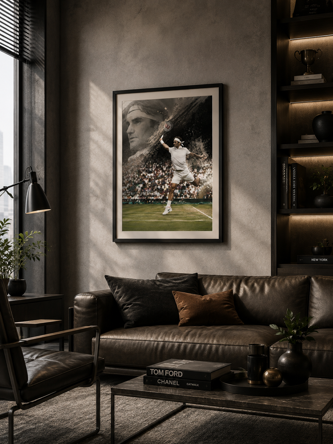 PHOTO ART STAMPA ROGER FEDERER