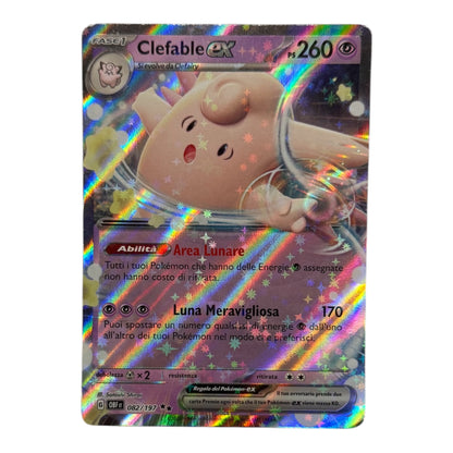 Pokemon Clefable Ex Full Art Burning Obsidian 082-197 Holo IT