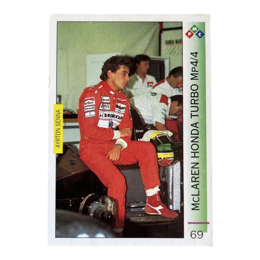Ayrton Senna card formula 1 PMC 1995-96 #69 IT