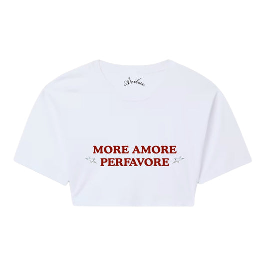AR CROP TEE MORE AMORE