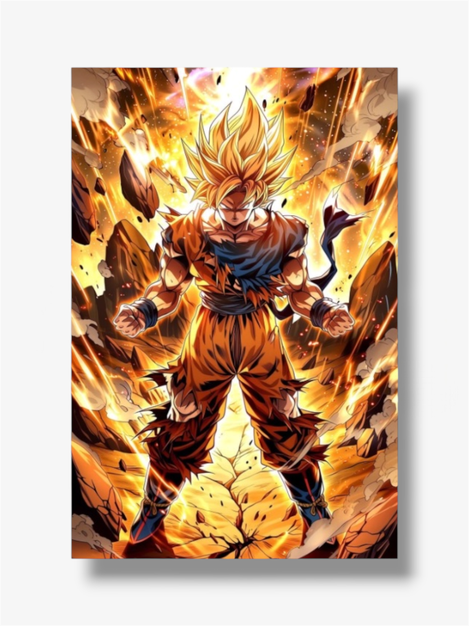 Dragon ball photo stampe goku supersayan 